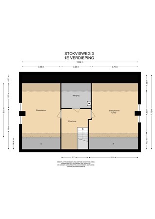 Floorplan - Stokvisweg 3, 4107 LK Culemborg